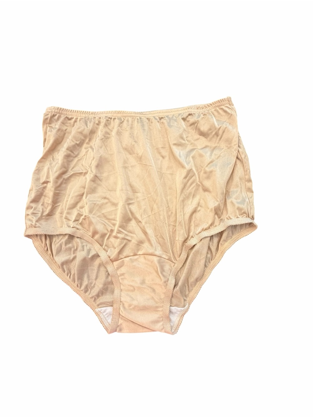Vanity Fair Perfectly Yours‎ Tailored Nylon Brief Beige Size 6 Medium 15711 NEW